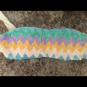 VS strapless swim top